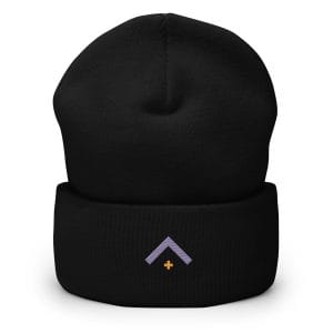 Researcher - Advocate Arrow Embroidered Cuffed Beanie
