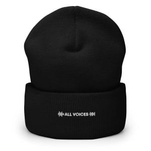 Rise & Rally All Voices Logo Embroidered Cuffed Beanie