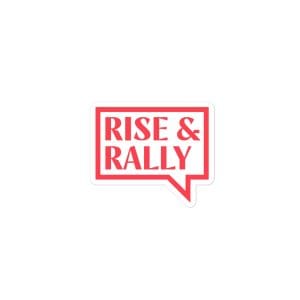 Rise & Rally Logo Sticker