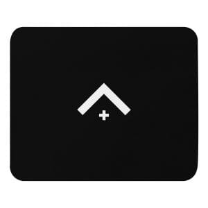 White - Advocate Arrow Mouse Pad