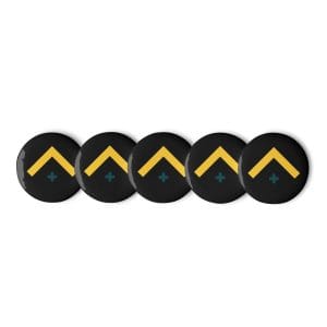 Advocate - Advocate Arrow Set Of Black Pin Buttons