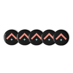 Patient - Advocate Arrow Set Of Black Pin Buttons