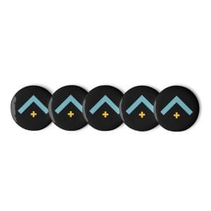 Healthcare Professional - Advocate Arrow Set Of Black Pin Buttons