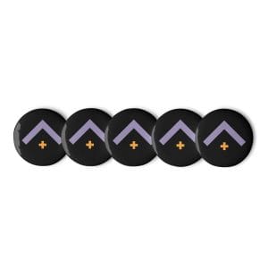 Researcher - Advocate Arrow Set Of Black Pin Buttons