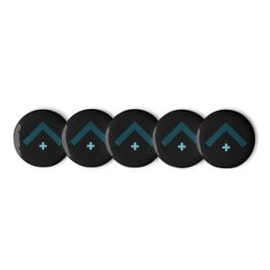 Policymaker - Advocate Arrow Set Of Black Pin Buttons