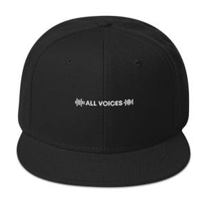 All Voices Embroidered Snapback Hat