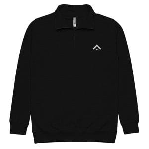 White - Advocate Arrow Embroidered Fleece Pullover