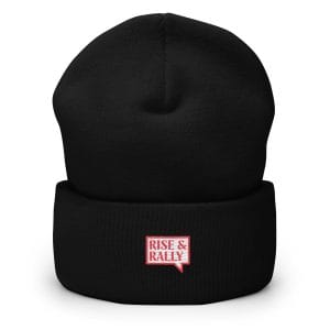 Rise & Rally Embroidered Logo Cuffed Beanie