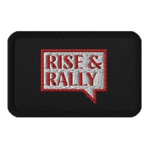 Rise & Rally Logo Embroidered Patch