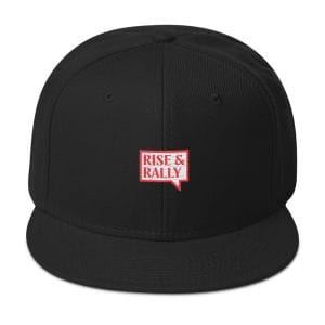 Rise & Rally Embroidered Logo Snapback Hat